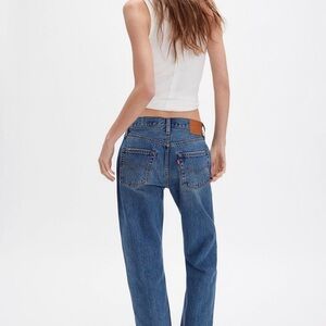 Levi's 90’s Mid-Rise Loose-Fit Selvedge Denim Straight Leg Jeans